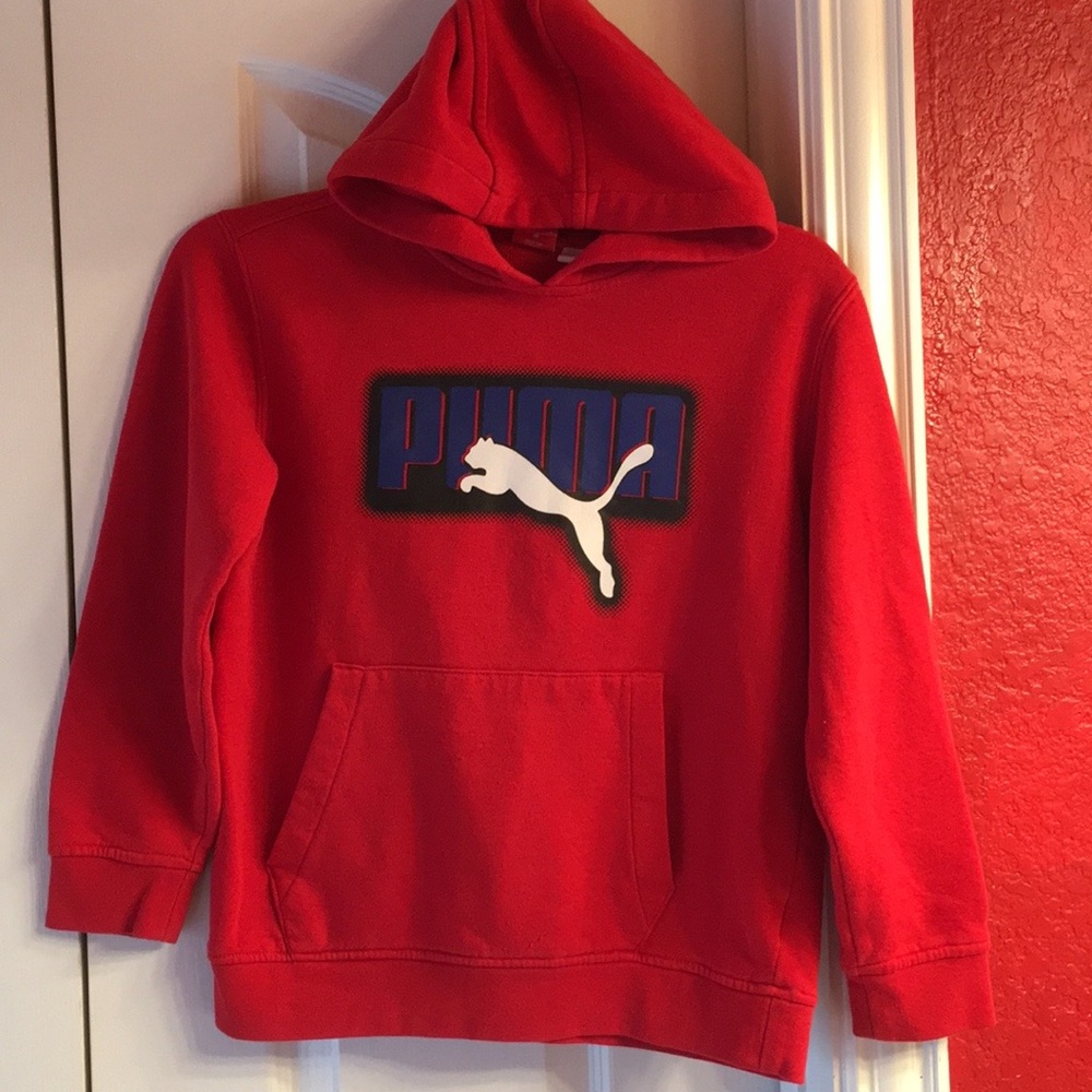 Puma red hoodie pullover sweater